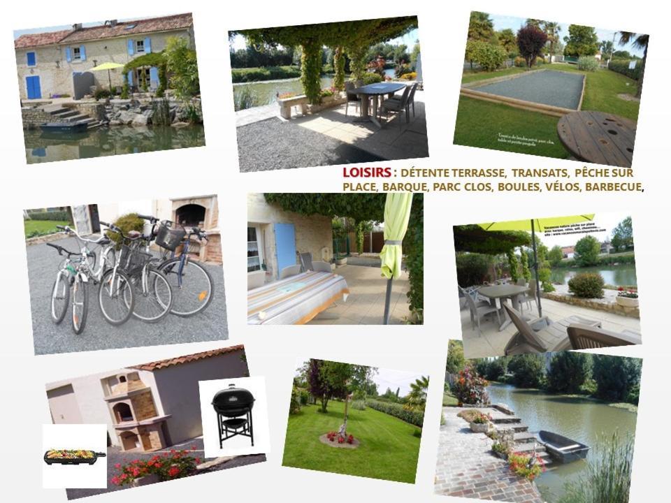 Marais Poitevin Bord Riviere Peche ,Barque, Velos, Wifi, Linge, Cheminee, Cuisine, Terrain De Boules La Taillee エクステリア 写真